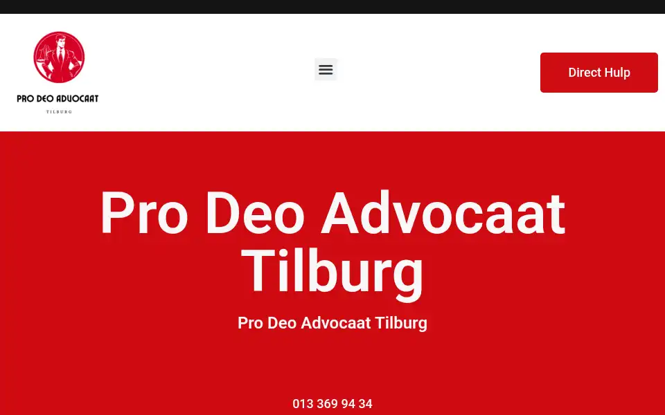 Screenshot of prodeoadvocaattilburg.com