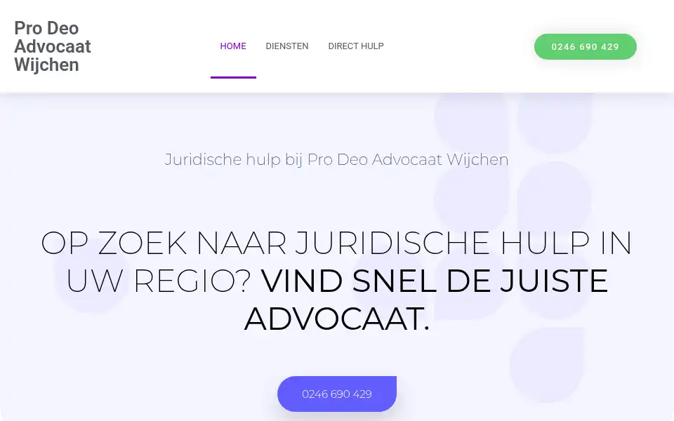 Screenshot of prodeoadvocaatwijchen.com