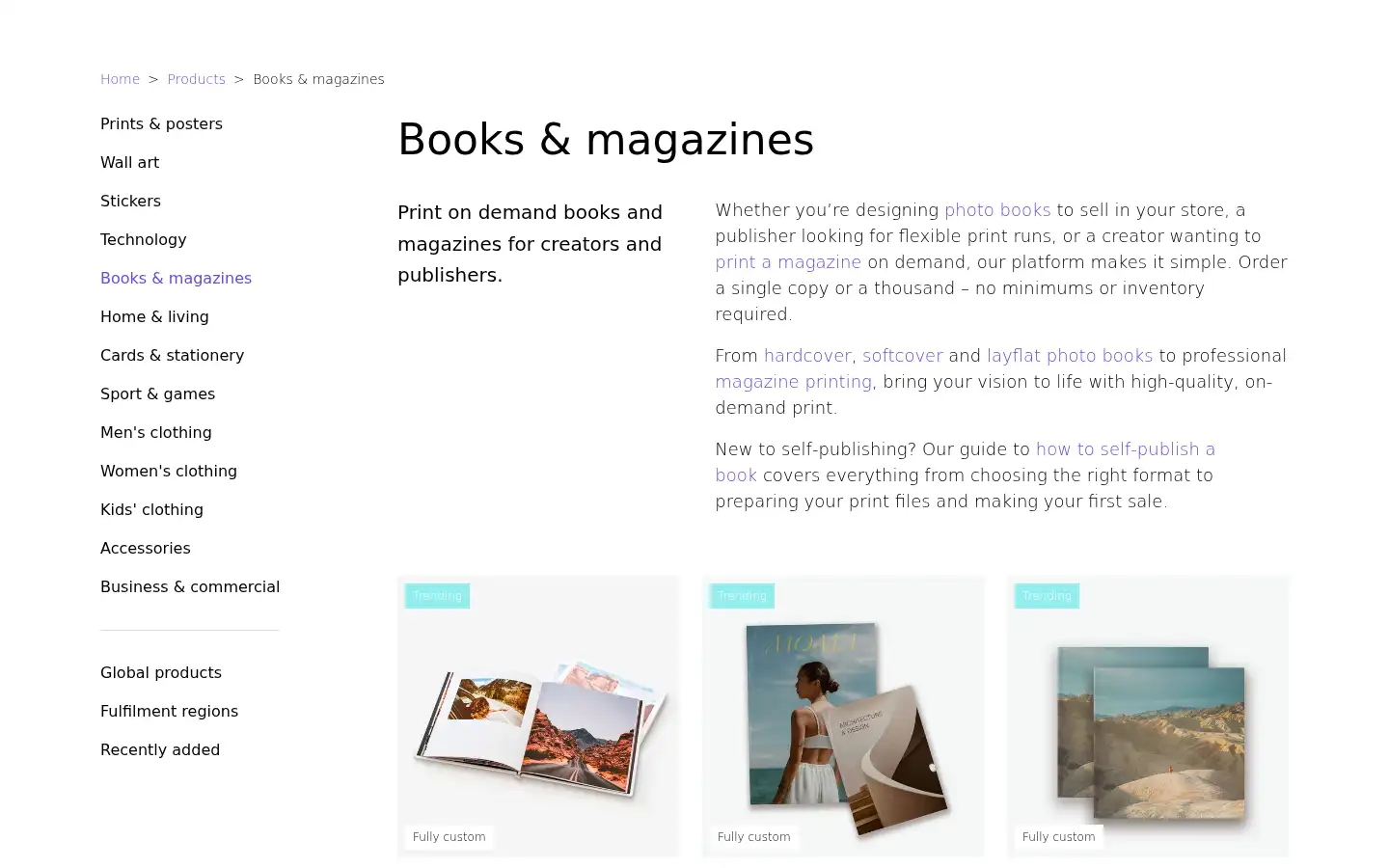 Screenshot of prodigi.com