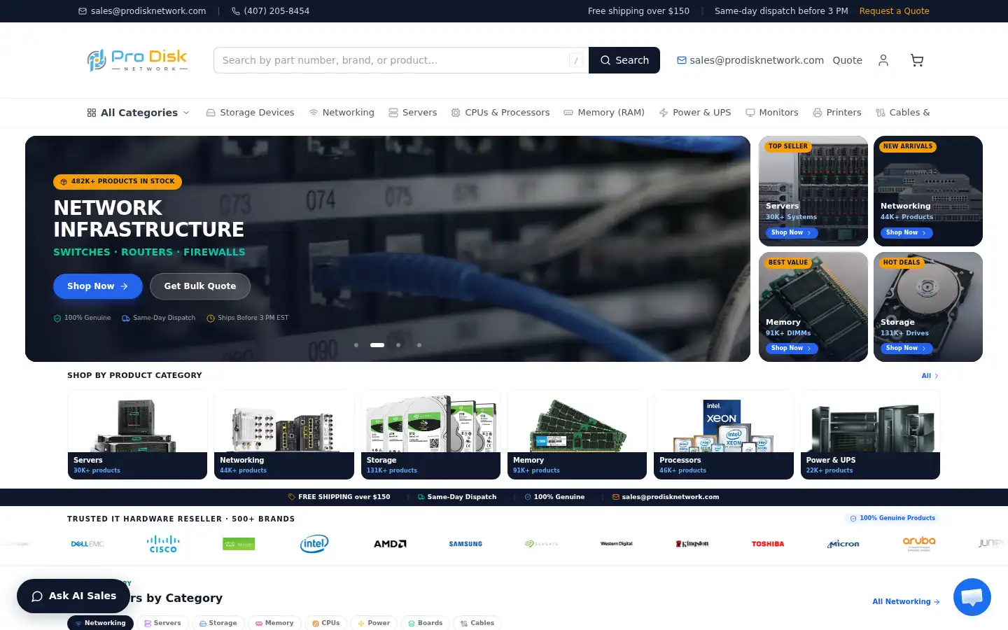 Screenshot of prodisknetwork.com