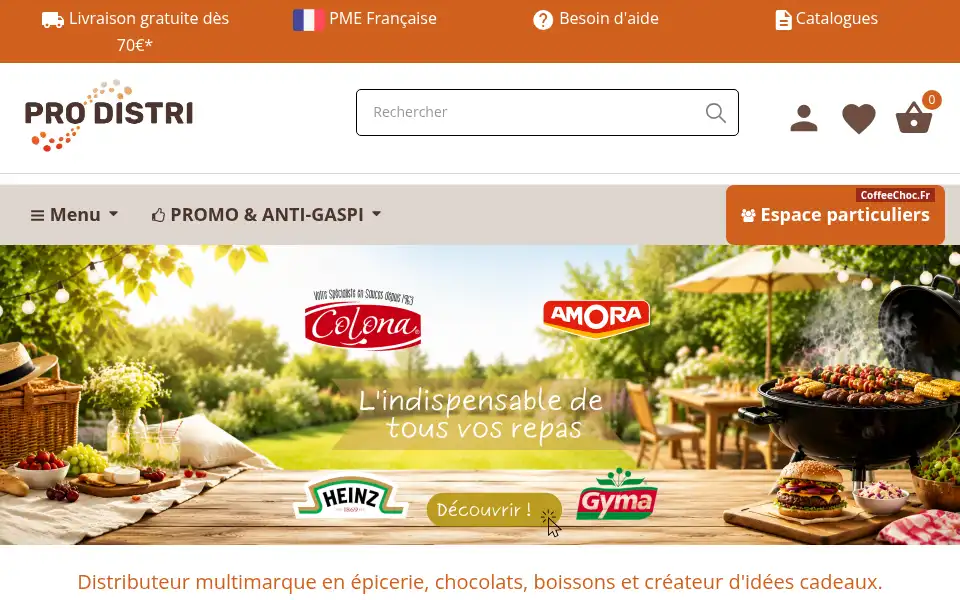 Screenshot of prodistri.fr