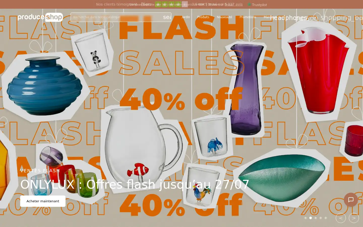 Screenshot of produceshop.com