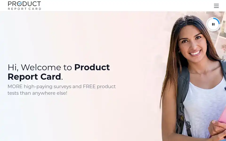 Screenshot of productreportcard.com