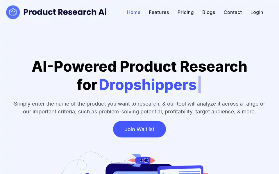Screenshot of productresearch.ai