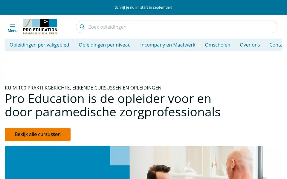 Screenshot of proeducation.nl