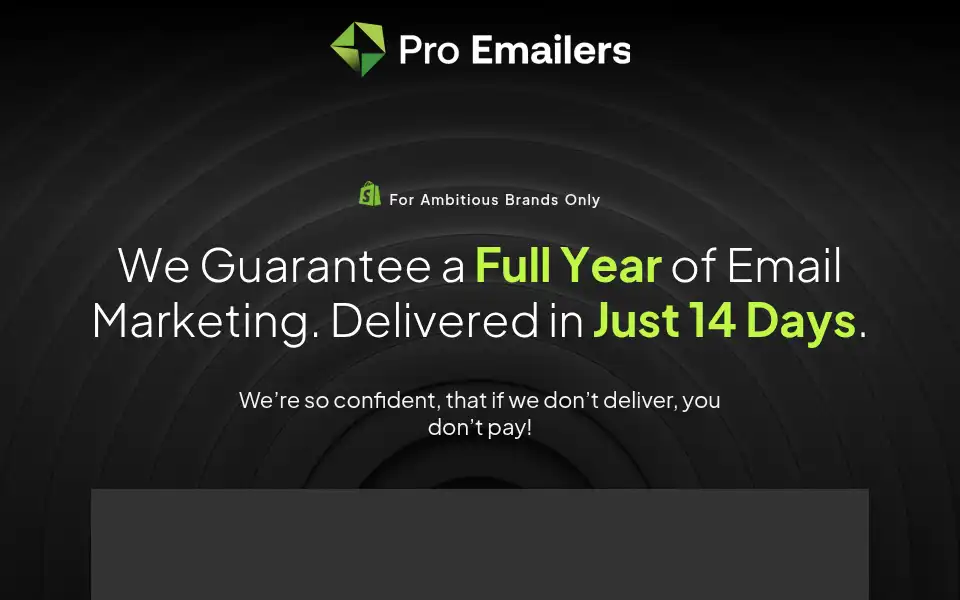 Screenshot of proemailers.com