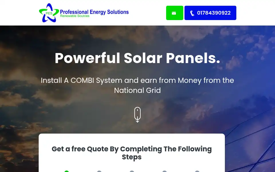 Screenshot of proenergysolutions-ltd.co.uk