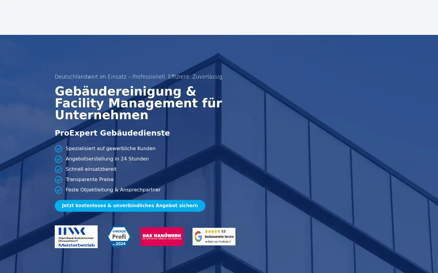 Screenshot of proexpert-gebaeudedienste.de