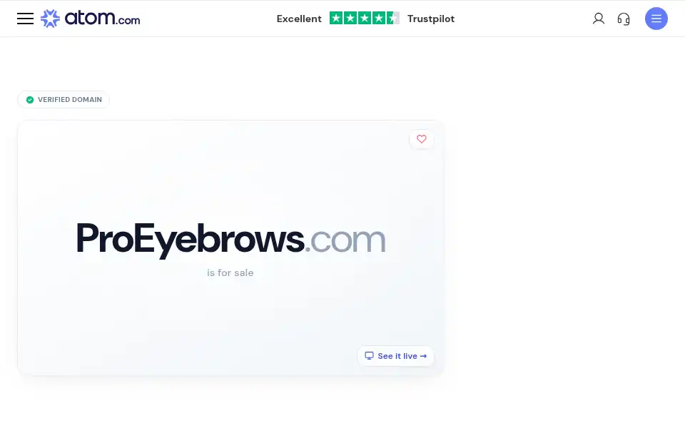 Screenshot of proeyebrows.com