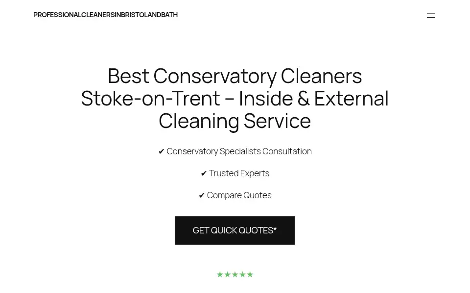 Screenshot of professionalcleanersinbristolandbath.co.uk