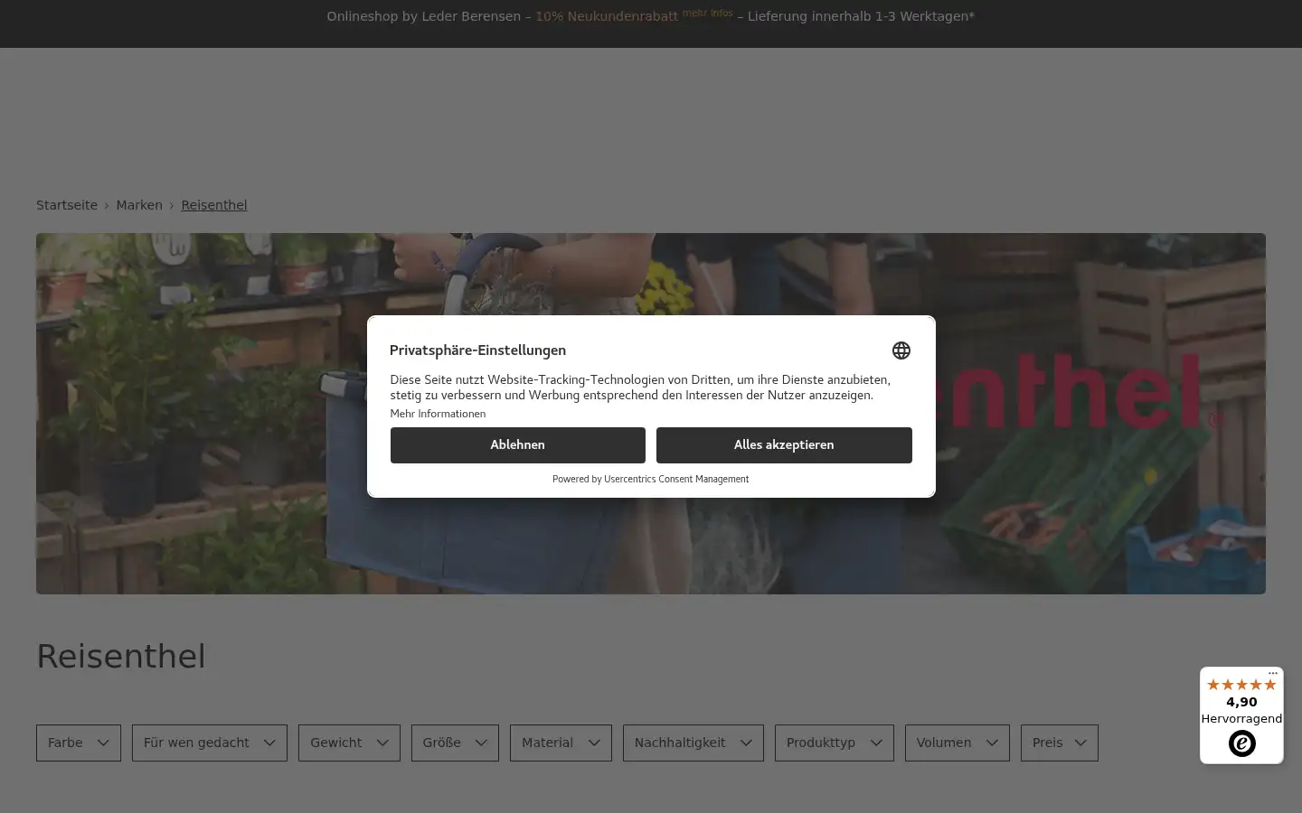 Screenshot of profibag.de