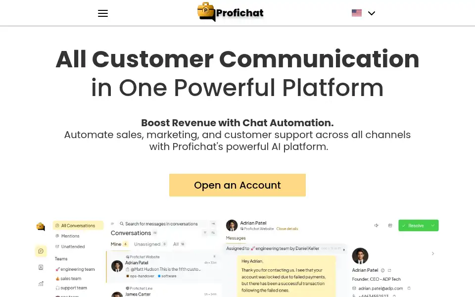 Screenshot of profichat.net