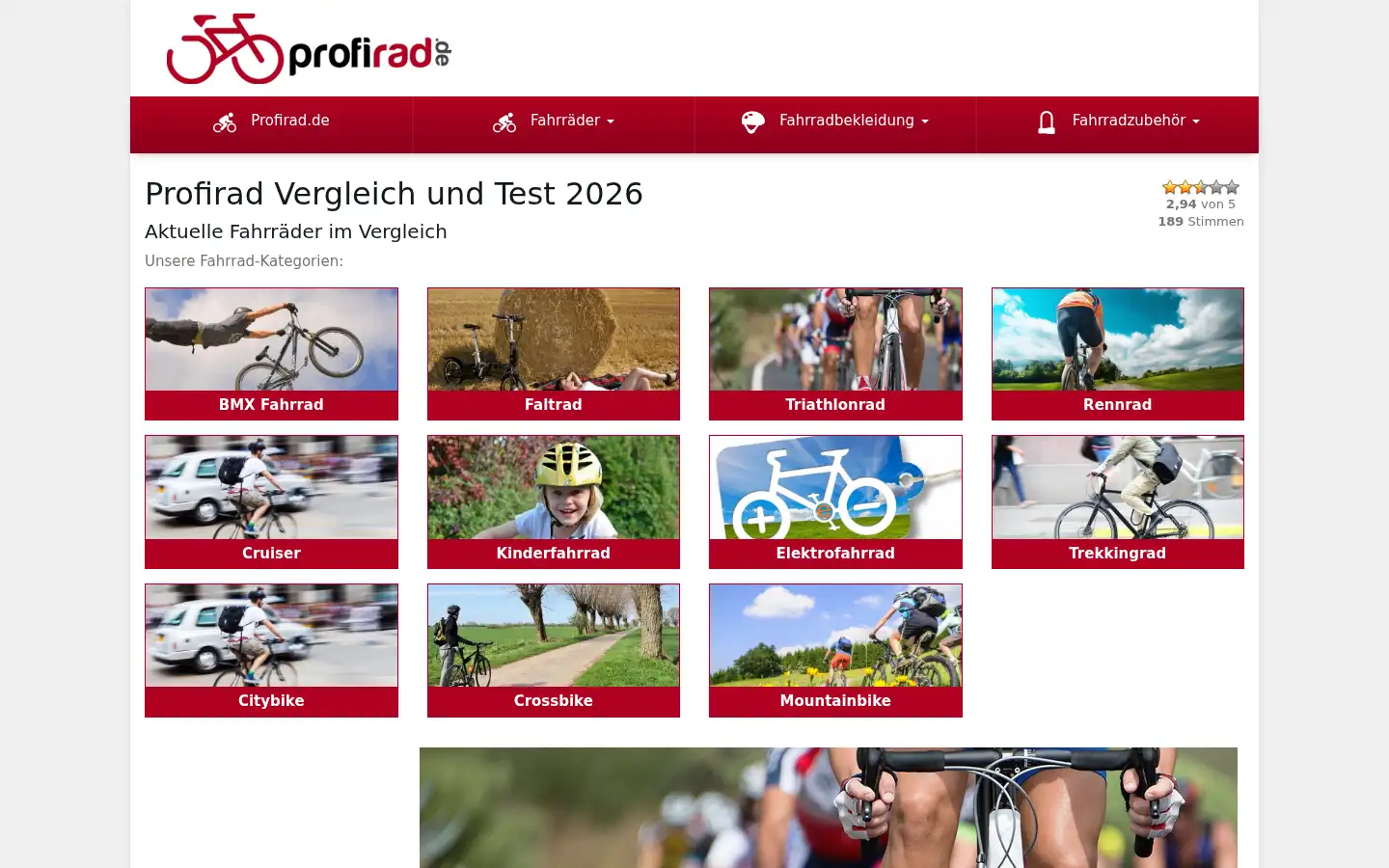 Screenshot of profirad.de