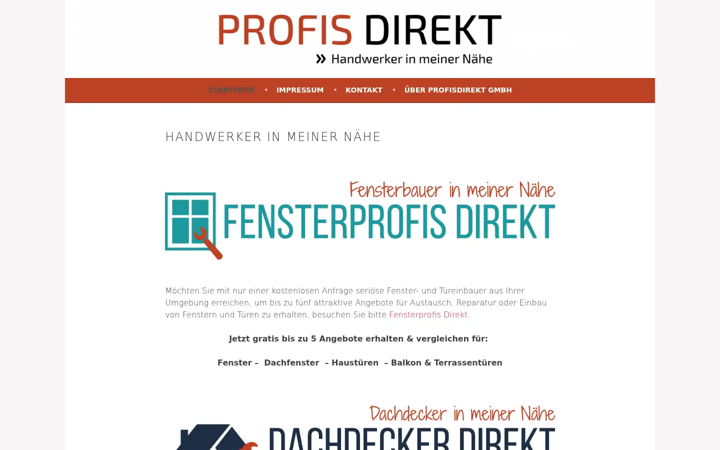 Screenshot of profisdirekt.de