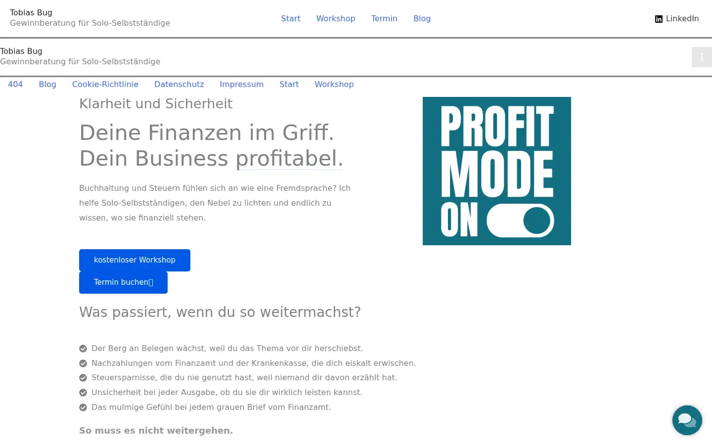 Screenshot of profit-mode.de