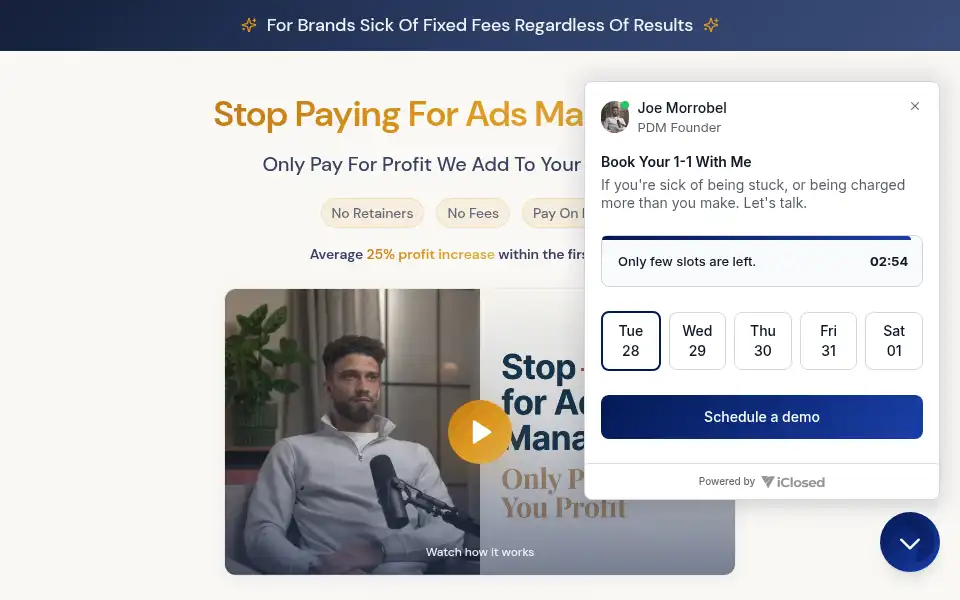 Screenshot of profitdrivenmarketing.com