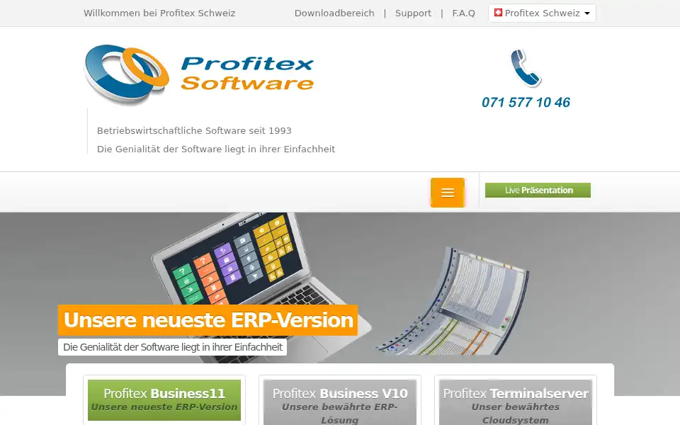 Screenshot of profitex.com
