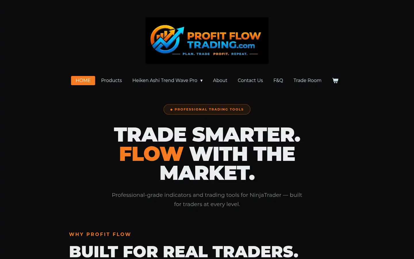 Screenshot of profitflowtrading.com