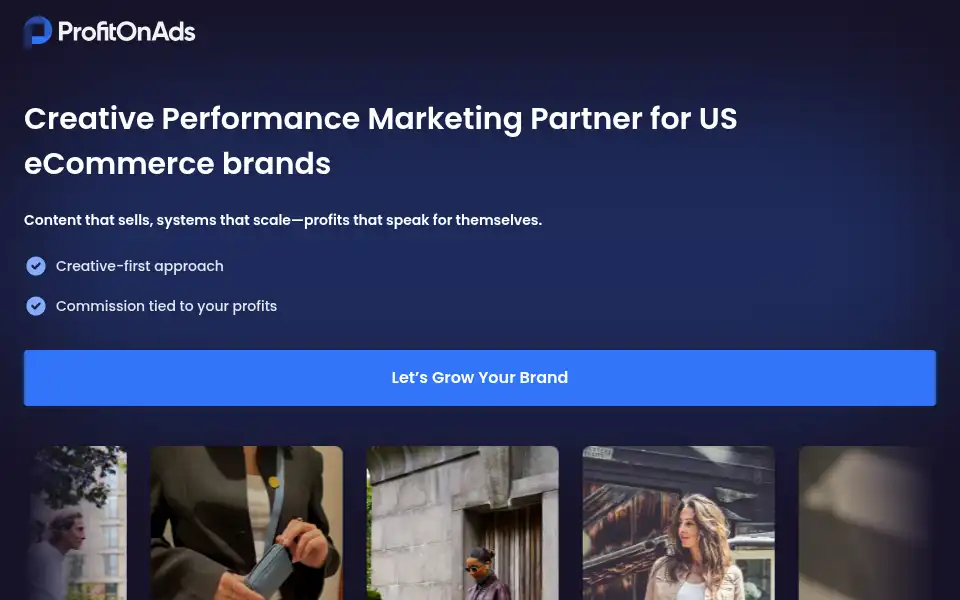 Screenshot of profitonads.com