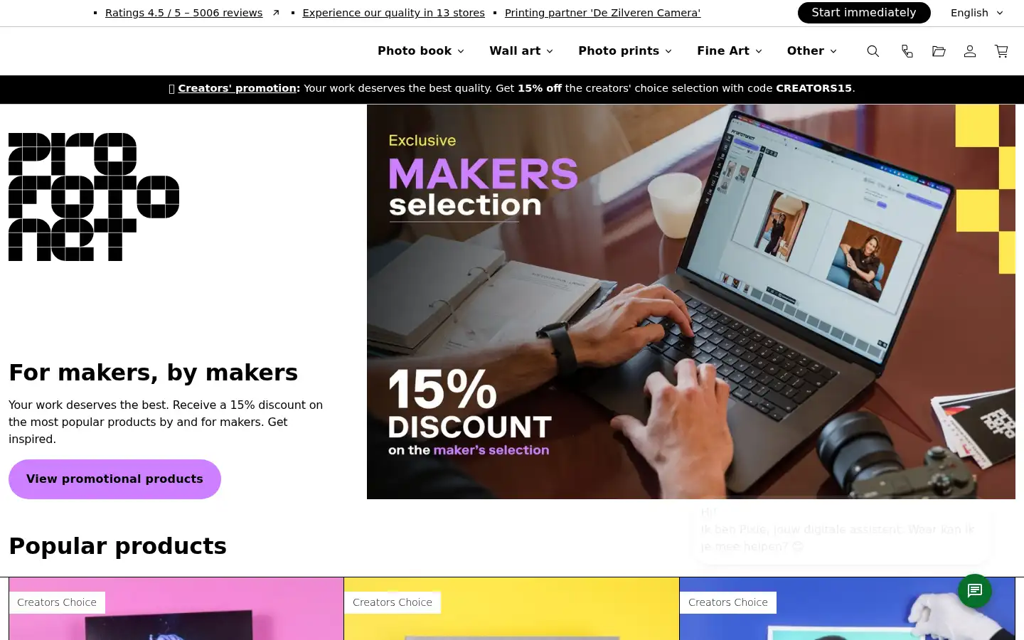 Screenshot of profotonet.com