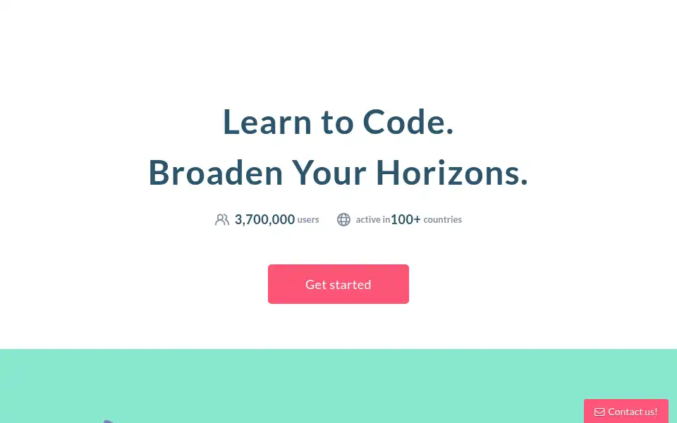 Screenshot of progate.com