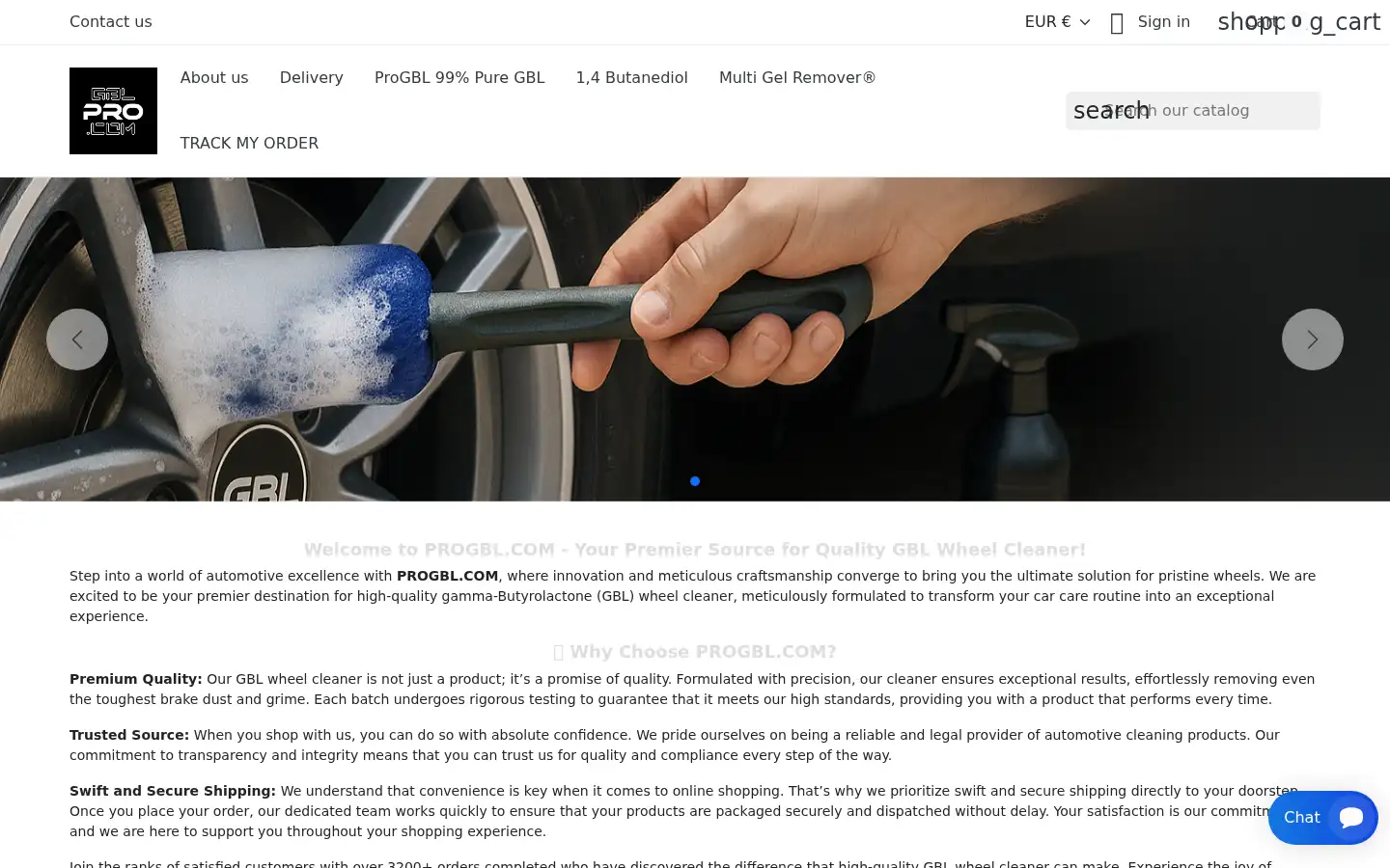 Screenshot of progbl.com