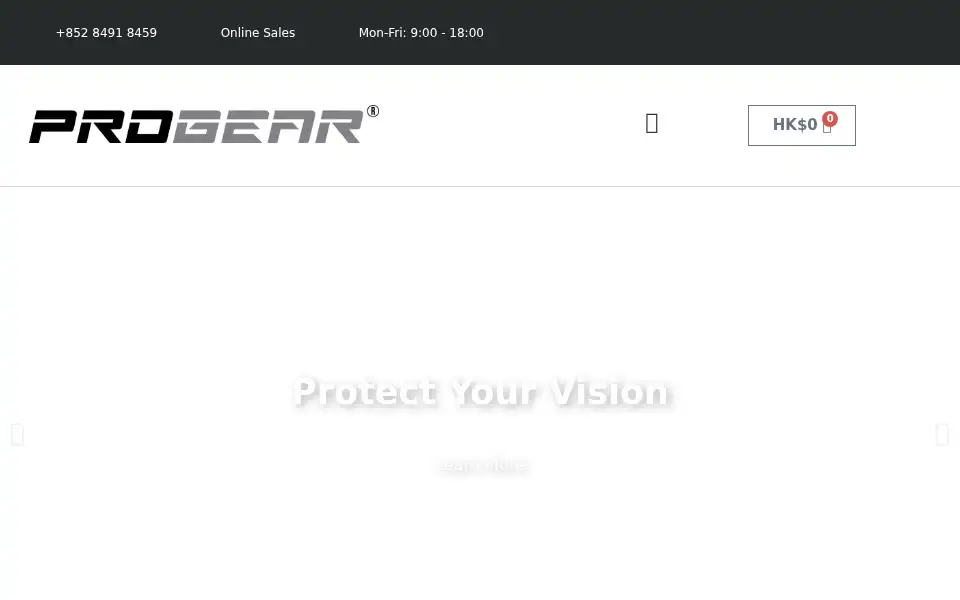 Screenshot of progearvisionlab.com