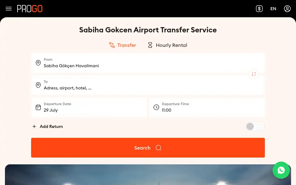 Screenshot of progotravel.com