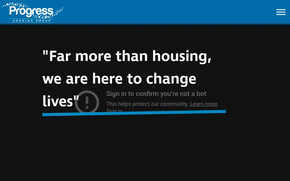 Screenshot of progressgroup.org.uk