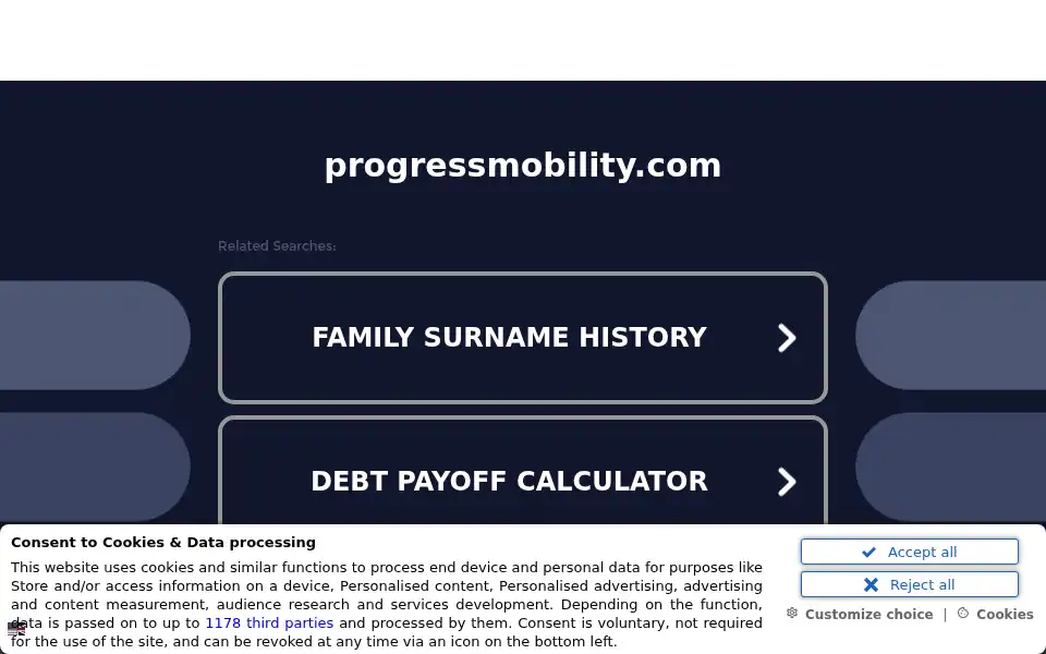 Screenshot of progressmobility.com