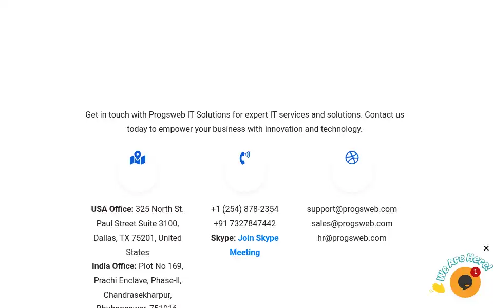 Screenshot of progsweb.com