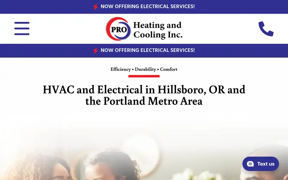 Screenshot of proheatinginc.com