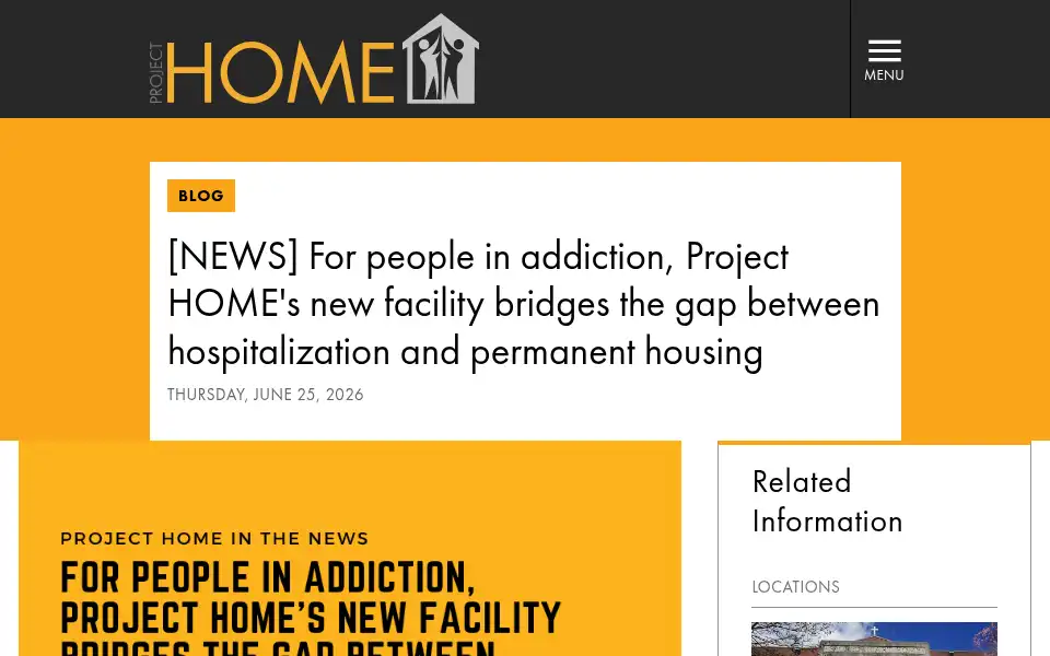Screenshot of projecthome.org
