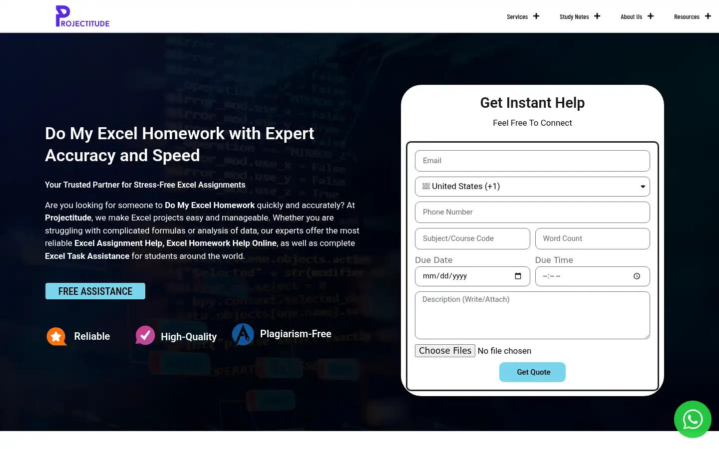 Screenshot of projectitude.com