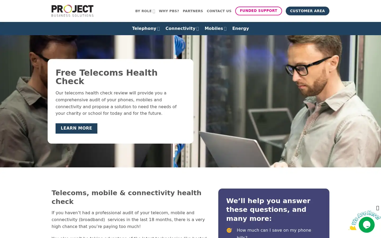 Screenshot of projectne.co.uk