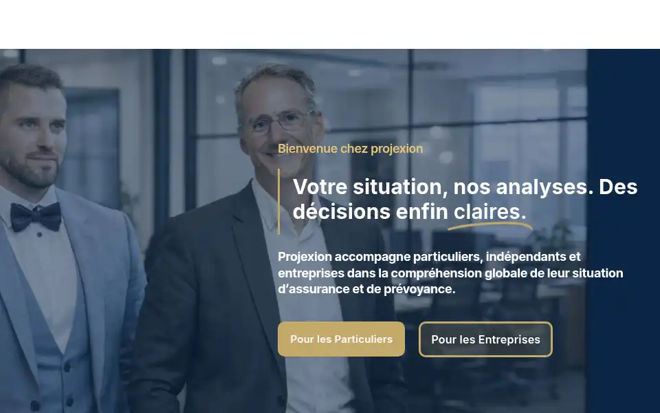Screenshot of projexion.ch