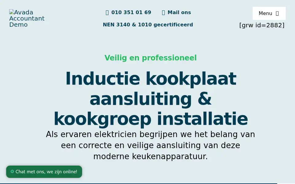 Screenshot of prolektro.nl