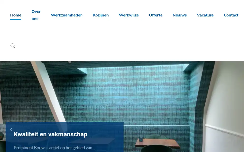 Screenshot of prominentbouw.nl