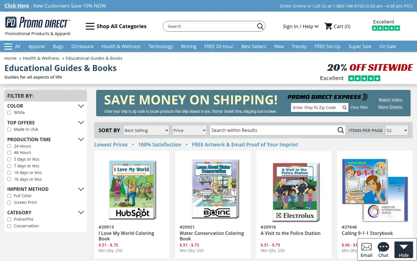 Screenshot of promodirect.com