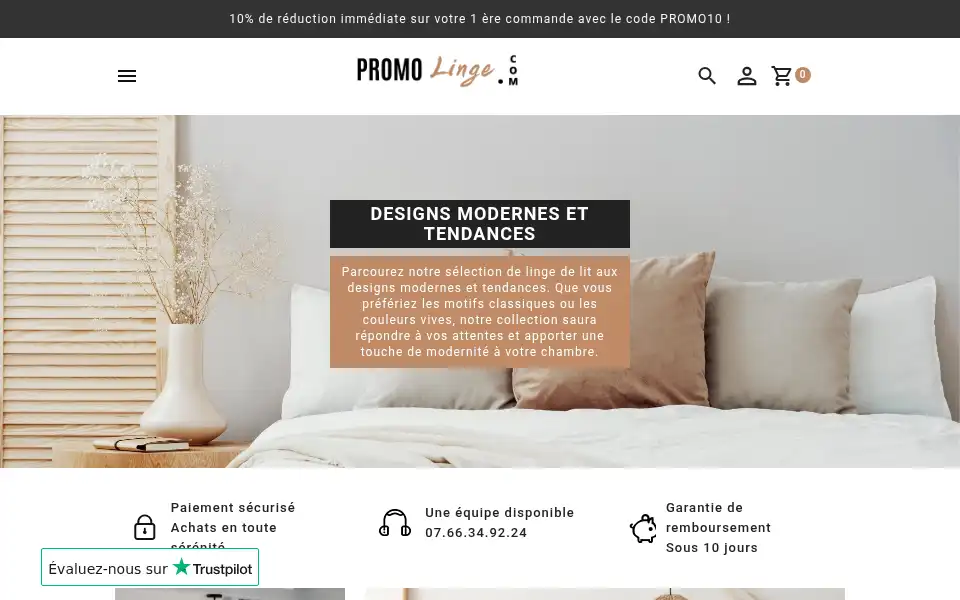 Screenshot of promolinge.com