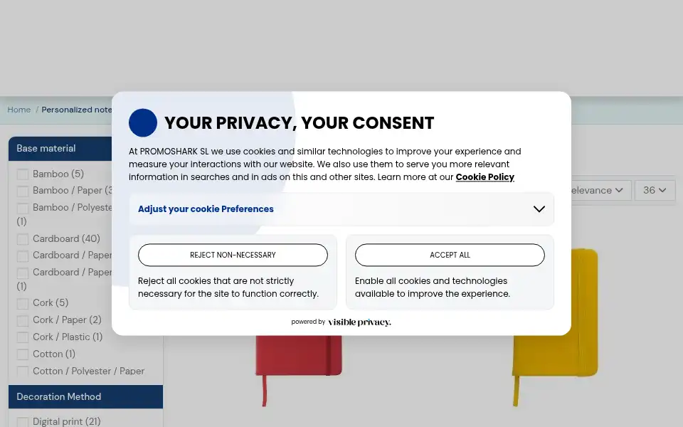 Screenshot of promoshark.eu