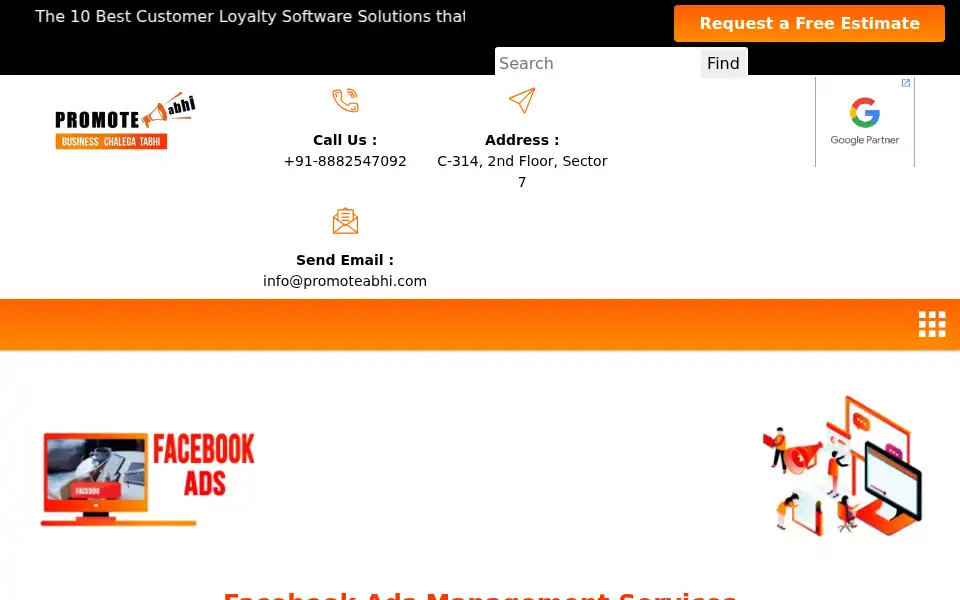 Screenshot of promoteabhi.com
