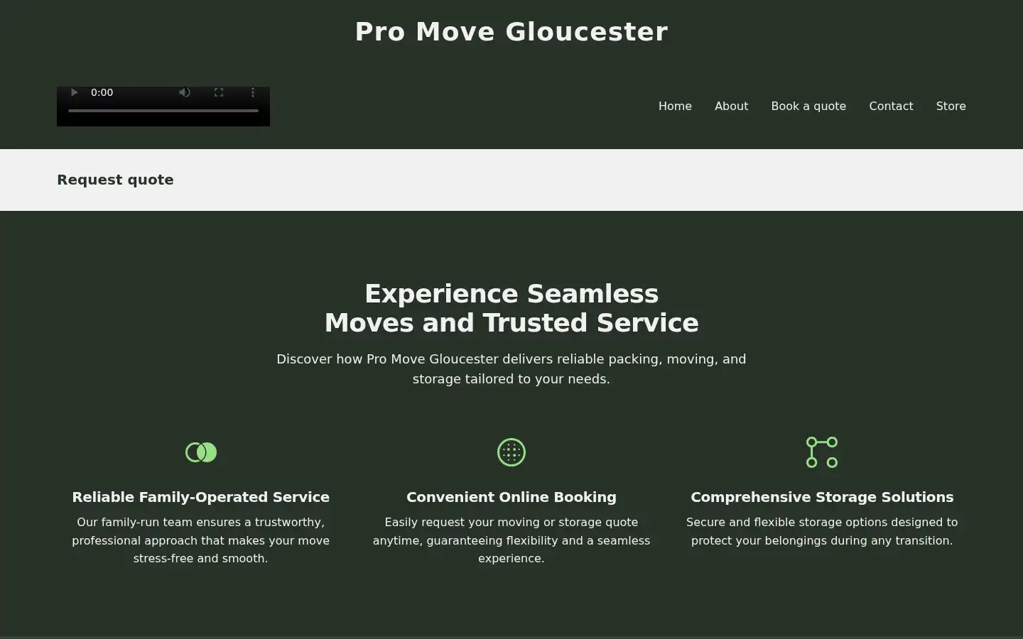 Screenshot of promovegloucester.co.uk