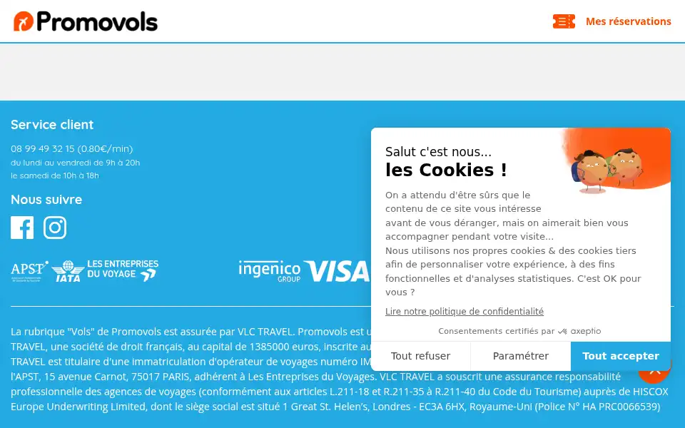 Screenshot of promovols.com