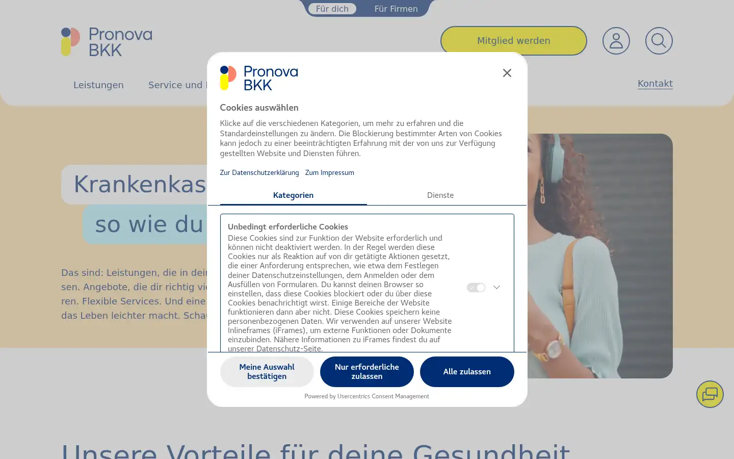 Screenshot of pronovabkk.de