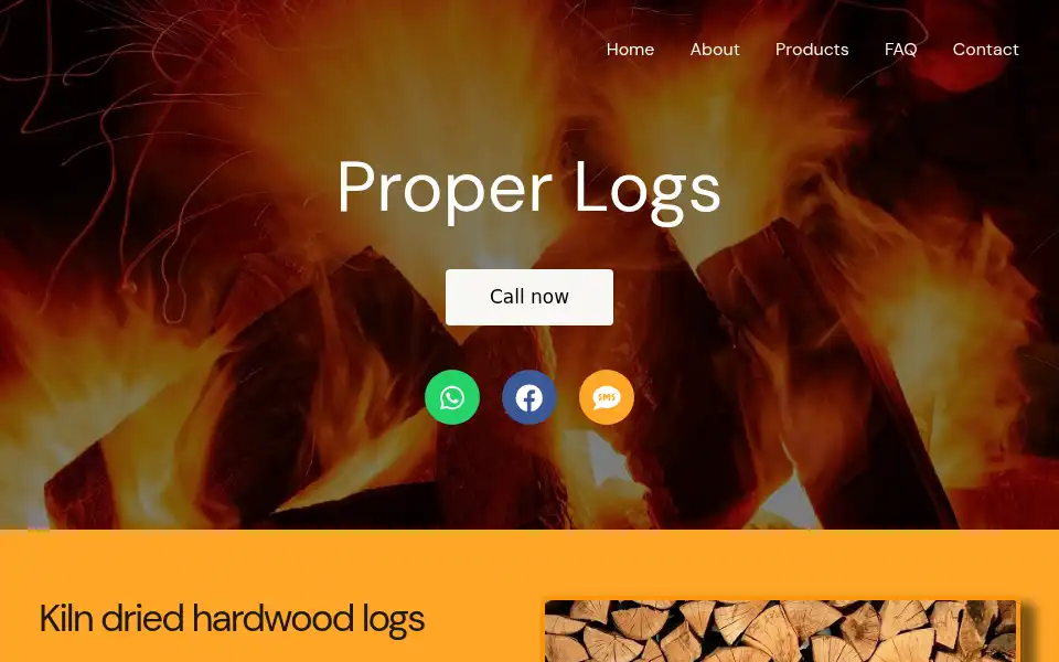 Screenshot of properlogs.com