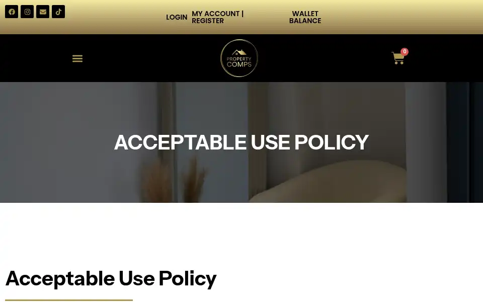 Screenshot of propertycomps.co.uk