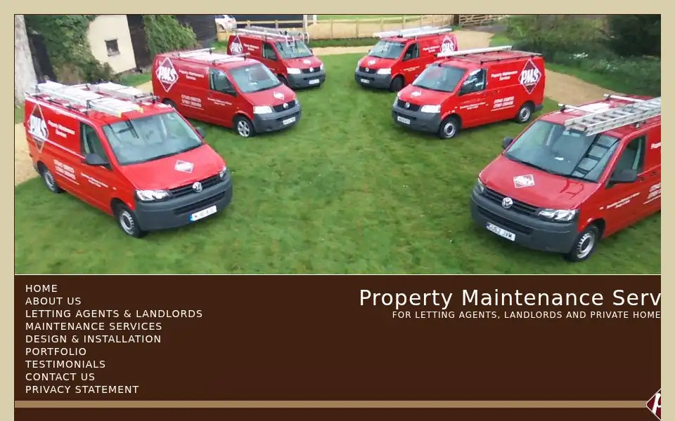 Screenshot of propertymaintenanceservices.co.uk