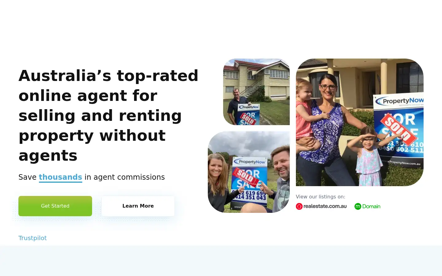 Screenshot of propertynow.com.au