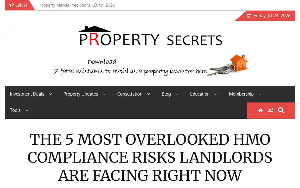 Screenshot of propertysecrets.org